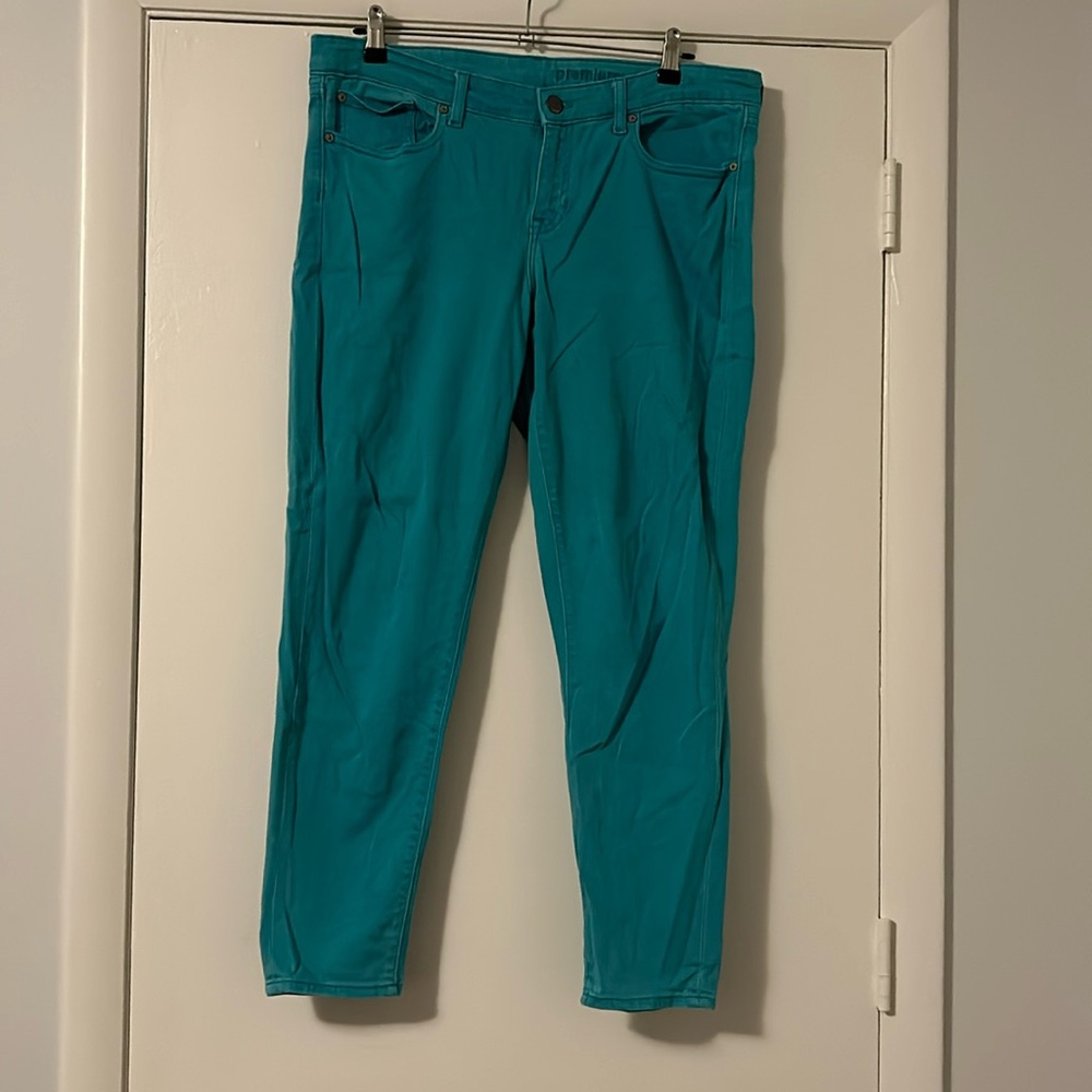 Gap Dark Teal Super Skinny Crop Jeans